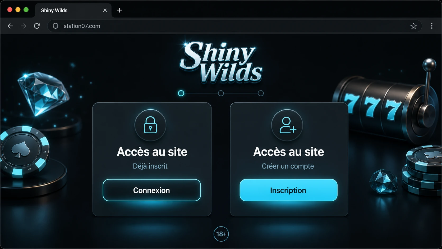 Accès au Shiny Wilds casino online